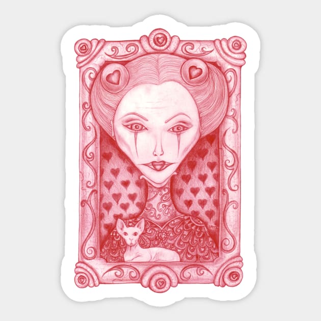 Red Queen Sticker by ogfx